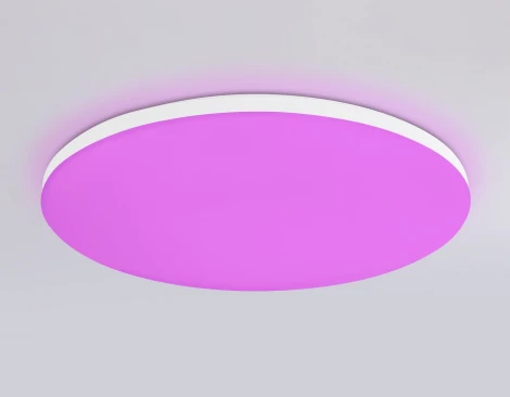 Потолочный светильник RGB круглый светодиодный с пультом и управлением смартфоном Ambrella ORBITAL FZ2002 (220V, умный дом - Алиса, Tuya Smart, Алекса, Smart Home, круглые, IP54)