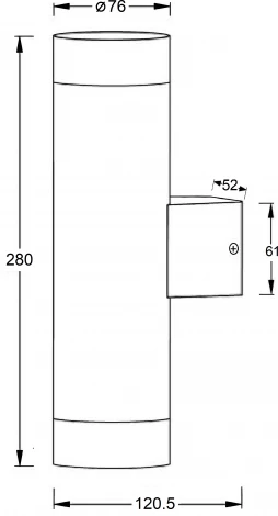 Архитектурная подсветка Oasis Light TUBE 5003-2 Bl (220V, IP44)