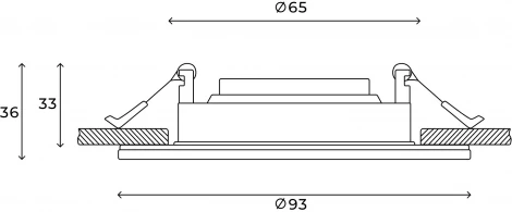 Встраиваемый светильник Hesby Lighting HSBL_0134 (220V, круглые, IP44)