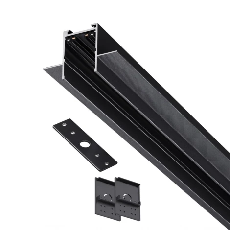 Шинопровод трехфазный для ГКЛ Novotech Vector 135302 черный 2м IP20 90-240V