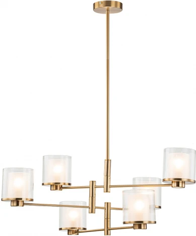 Потолочная люстра ярусная на штанге 13023/6R Brass Indigo Bilancia V000352 (220V)