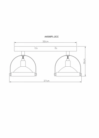 Спот Arte Lamp Alieno A4506PL-2CC