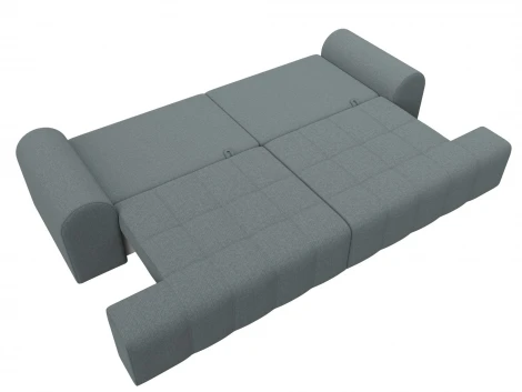 Диван прямой Лига-080 (ДСП/Пластик/Рогожка/Серый) Лига Диванов 131111