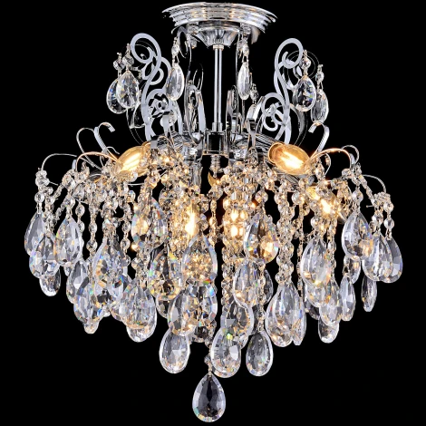 Потолочная люстра хрустальная на штанге Reluce 79030-0.3-450A CH