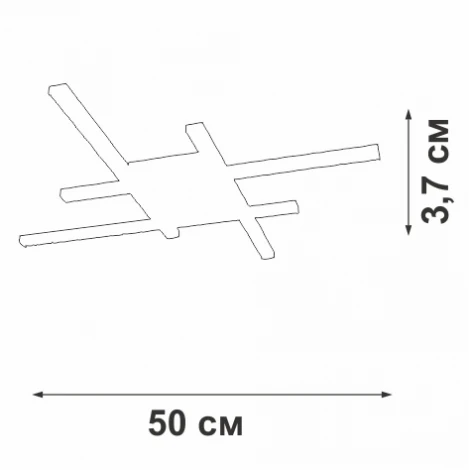 Потолочная люстра светодиодная Vitaluce V2098-1/4PL