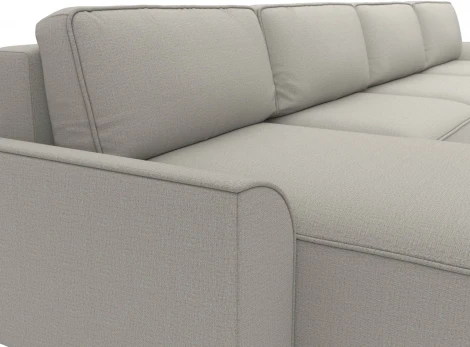 Диван п-образный Лига-048 НПБ лонг Лига Диванов (Рогожка) арт.128339