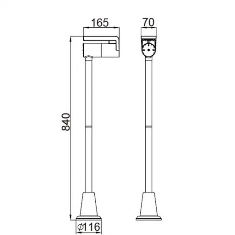 Наземный светильник Oasis Light CLUB W6191-840