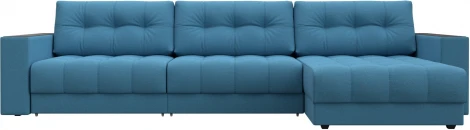 Диван угловой с декором Лига-049 НПБ Лонг Лига Диванов (Рогожка) арт.128292