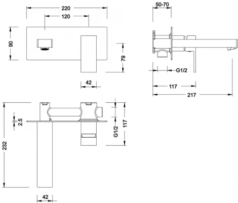Смеситель Timo Selene 2071/00SM С ВНУТРЕННЕЙ ЧАСТЬЮ, для раковины