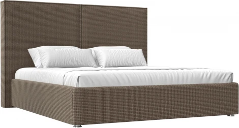 Кровать интерьерная Аура 180 (Корфу 03/Рогожка) Лига Диванов арт.120542