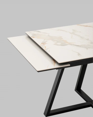 Стол Кассика 120*80 см столешница керамика белый Stool Group арт.УТ000041592