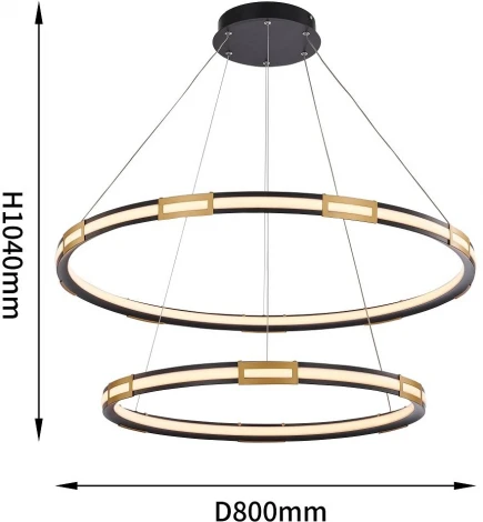 Подвесной светильник ярусный Favourite Rota 4131-2P (LED, 220V, на тросе)