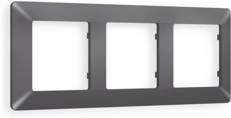 Рамка Ambrella Volt ALFA Line (Антрацит серый) 3-ая AF110653