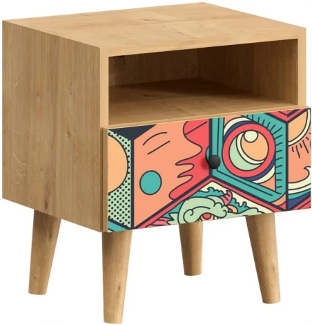 Тумба прикроватная Frida ОГОГО (арт.631867), (ЛДСП)