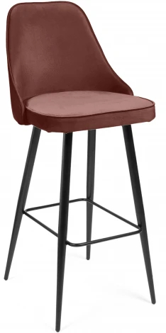 Стул барный KISH (mod. 714) Tetchair (Коралловый,Черный).