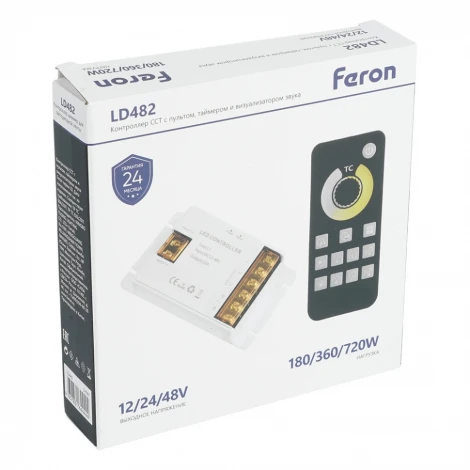 Контроллер CCT для светодиодной ленты с П/У 12-24V Feron LD482 52097