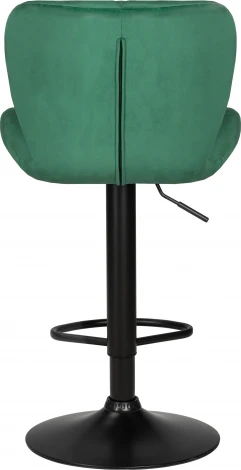 Стул барный DOBRIN BARNY BLACK (зеленый велюр (MJ9-88))