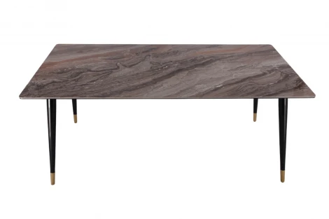 Стол обеденный IST-CASA Рио Гранд MC232-180BR, 180х90х76 см, коричневая керамика/черный