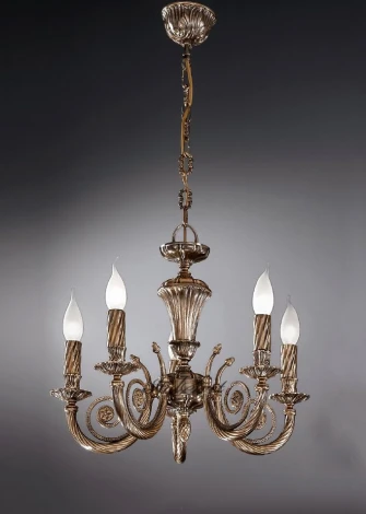 Подвесная люстра Nervilamp 710 710/5 (220V, на цепи, подсвечник, свеча)