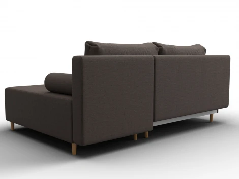 Диван угловой Лига-102 угол универсальный (ДСП,Брус,Фанера,Рогожка/Коричневый) Лига Диванов 134796