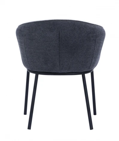 Стул Duke светло-серый, серый с чёрными ножками