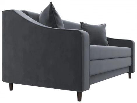 Диван прямой Лига-071 (ЛДСП,Брус,Фанера/Дерево/Велюр/Серый) Лига Диванов 129766