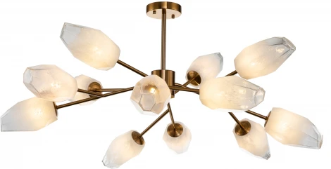 Люстра потолочная на штанге Boccio V000005 (13003/12C Brass) (220V)