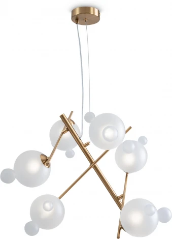 Подвесной светильник Freya Flaty FR5374PL-06BS (220V, на тросе, молекулы)