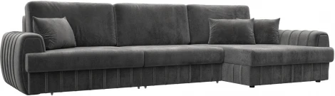 Диван угловой Лига-057 НПБ Лонг угол правый Лига Диванов (Велюр) арт.129306