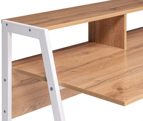 Письменный стол Woodville Аларо дуб вотан / белый матовый 542656
