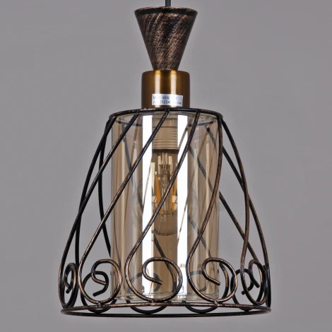 Подвесной светильник Reluce 03609-0.4-03 BK+GD (220V, на проводе)