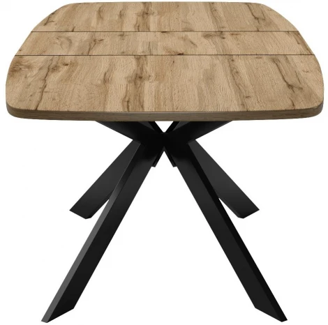 Стол DikLine B140 Дуб Галифакс (ЛДСП EGGER),опоры черные