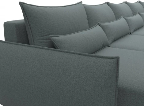 Диван п-образный Лига-051 НПБ МегаЛонг Лига Диванов (Рогожка) арт.128674