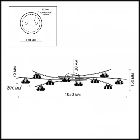 Спот Odeon Light Kinston 2465/10C