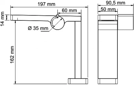 Смеситель Wasserkraft Alme 1510 для раковины