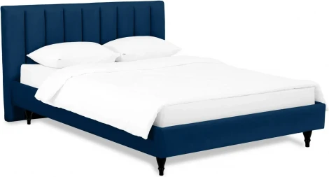Кровать Queen II Sofia L 1600 ОГОГО (арт.577453), (Ткань/Синий)