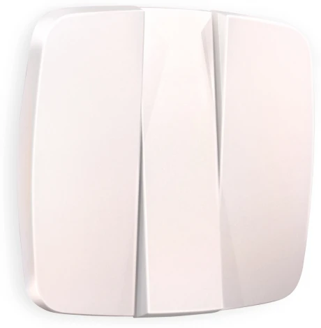 Лицевая панель Ambrella Volt OMEGA (Жемчуг) для 3-клавишных выключателей QUANT OP2050