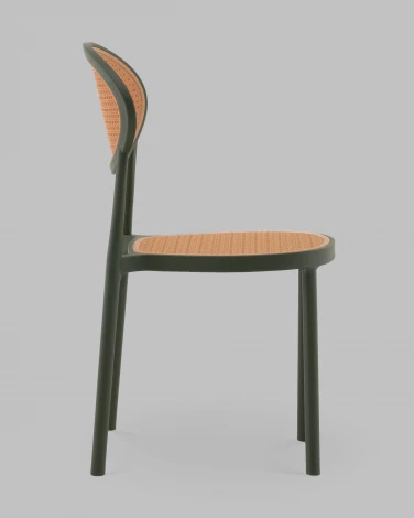 Стул Junie пластиковый зелёный Stool Group арт.УТ000040848