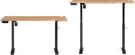 Компьютерный стол Маркос с механизмом подъема 140 (Маркос с механизмом подъема 140х80х75 дуб вотан / черный) Notta арт.578407