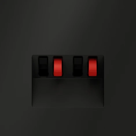 Акустическая розетка (черный матовый) Voltum S70 VLS060308