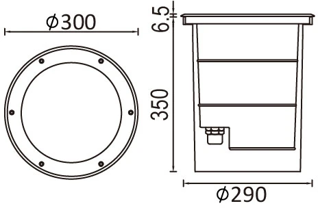 Встраиваемый светильник уличный Oasis Light 73206A SS
