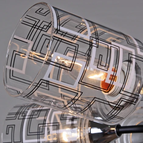 Потолочная люстра на штанге Reluce 26260-0.3-06 CR+BK