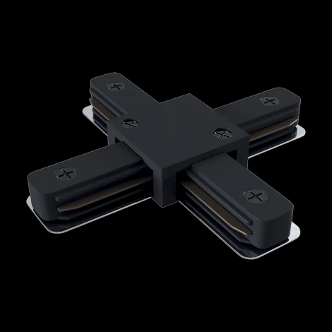Коннектор Х-образный Unity черный (однофазный) Maytoni Technical TRA001CX-11B (220V)