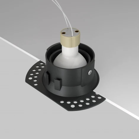 Встраиваемый светильник под гипсокартон Dot GU10 1x50Вт Maytoni Technical DL042-01-RD-B (220V, круглые)