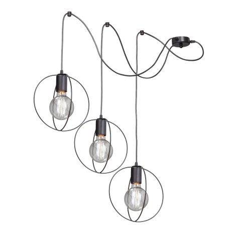 Подвесная люстра Vitaluce V4328/3PL (220V, на проводе, шарики, кольцо)