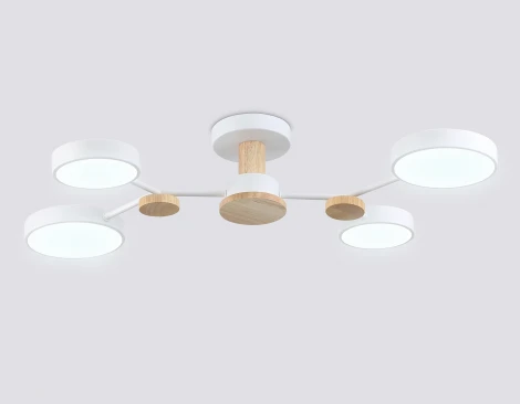 Потолочная люстра светодиодная на штанге с регулировкой цветовой температуры Ambrella COMFORT FL4858 (220V)