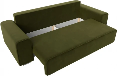 Диван прямой Лига-029 (Зеленый/Микровельвет) Лига Диванов арт.121020