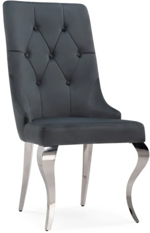 Стул Woodville на металлокаркасе Viki dark grey / steel 15386