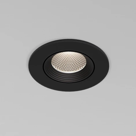 Светильник встраиваемый светодиодный Elektrostandard Even 25094/LED 7W 4000K черный (220V, круглые)