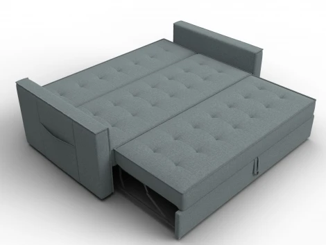 Диван прямой Лига-104 (160) (ЛДСП,Брус,Фанера,Рогожка/Серый) Лига Диванов 134876